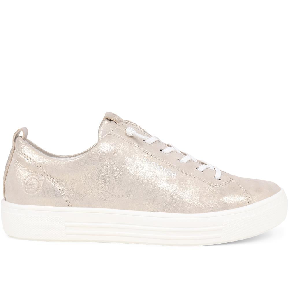 Metallic Lace-Up Trainers  - DRS39501 / 324 815 image 1