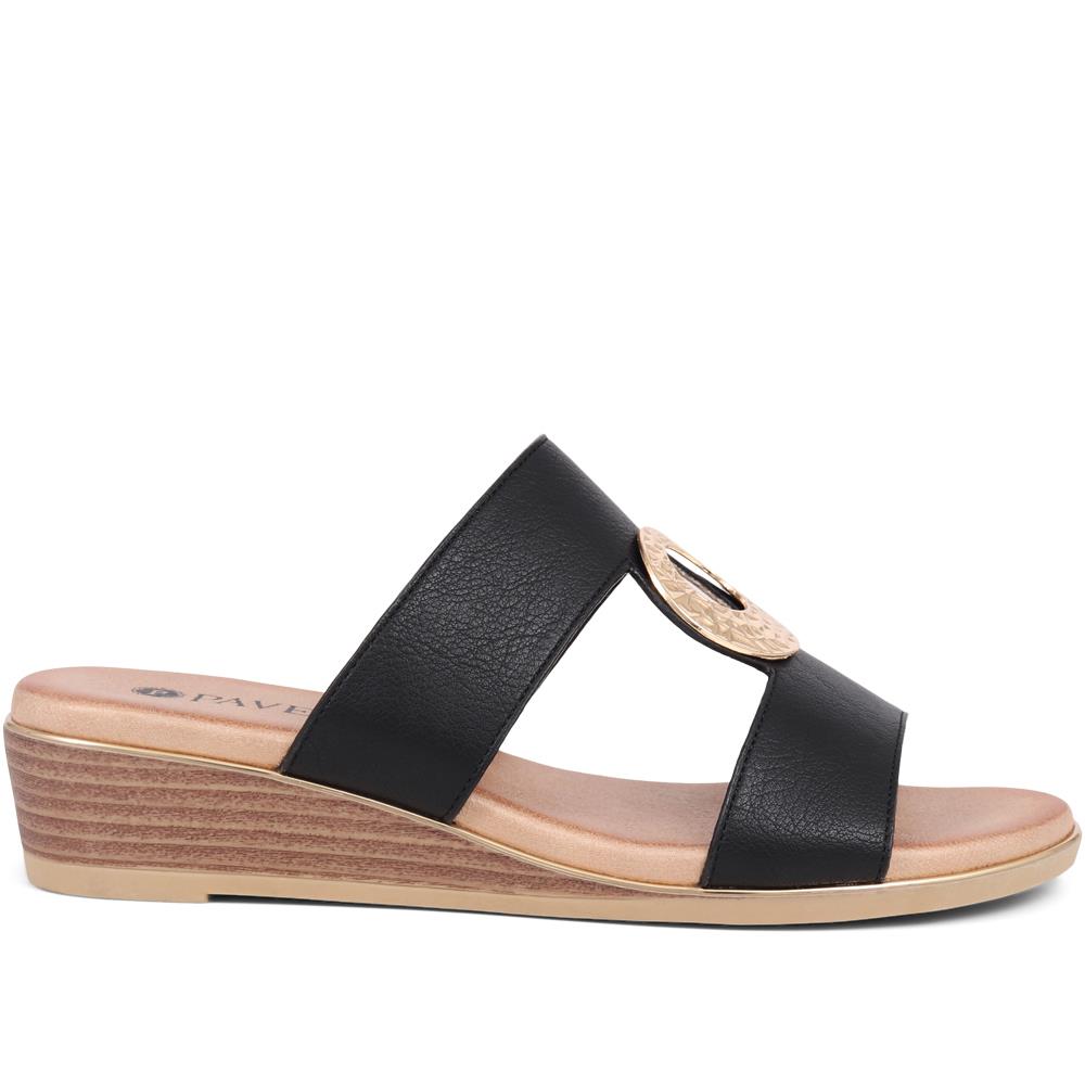 Slip-On Wedge Mule Sandals  - BAIZH39043 / 325 267 image 1