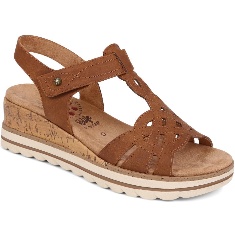 Touch-Fasten Wedge Sandals    - CENTR39003 / 324 976 image 0