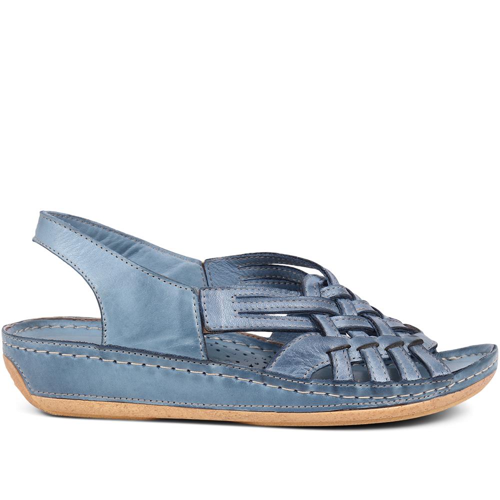 Soft Leather Slip-On Sandals  - KARY39009 / 325 512 image 1