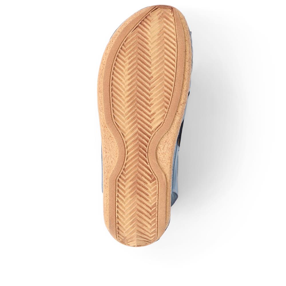 Soft Leather Slip-On Sandals  - KARY39009 / 325 512 image 3