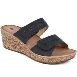 Touch-Fasten Wedge Mules