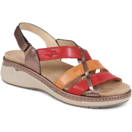 Touch-Fasten Leather Sandals 