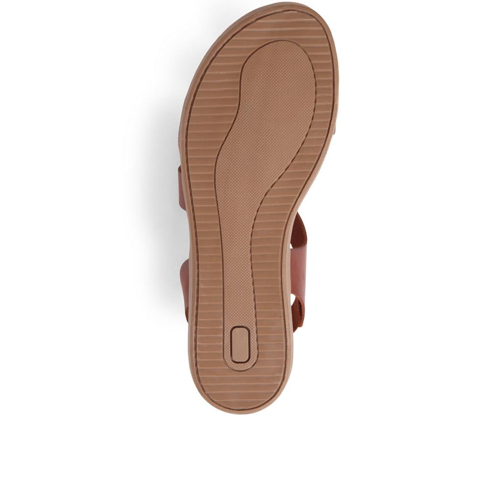 Slip-On Leather Sandals  - TUYUR39005 / 325 296 image 3