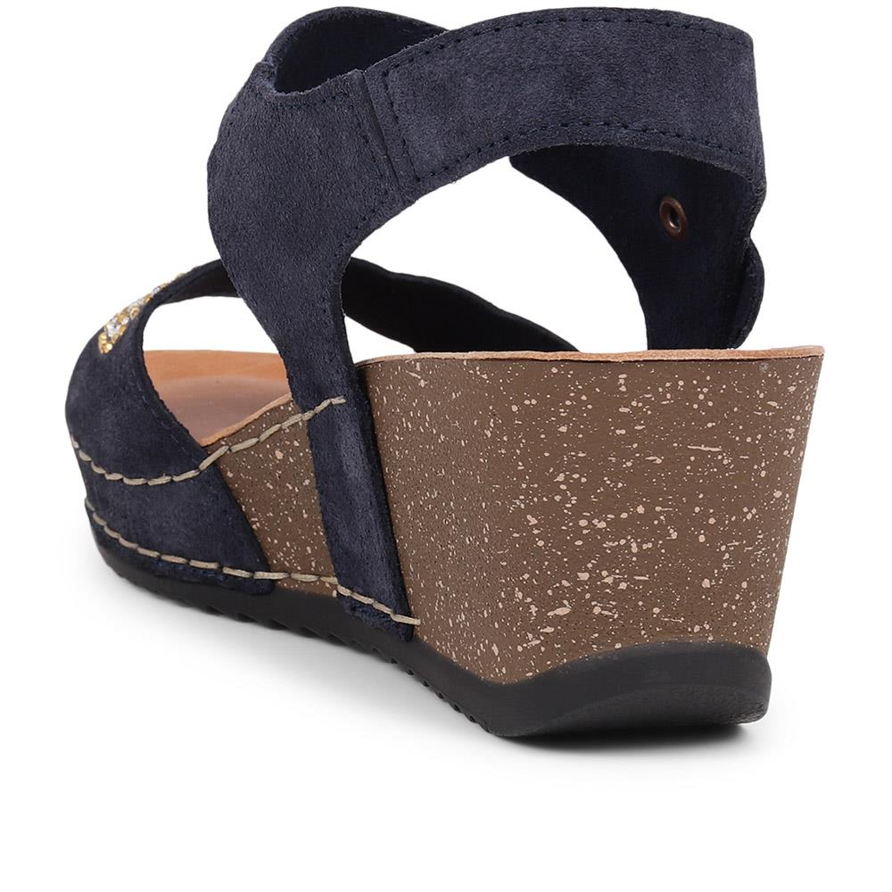 Leather Wedge Sandals - FLY39075 / 324 755 image 2