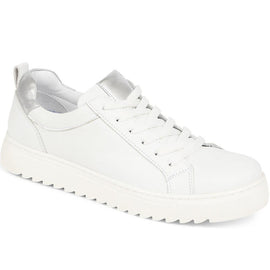 Calf Leather Lace Up Trainers