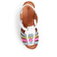 Colourful Leather Wedge Sandals  - KARY39005 / 325 398 image 4