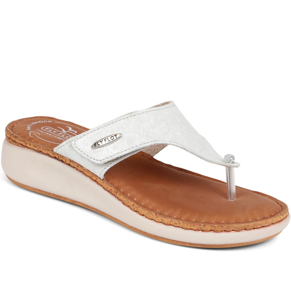 Leather Toe Post Sandals - FLY39085 / 324 806 image 0