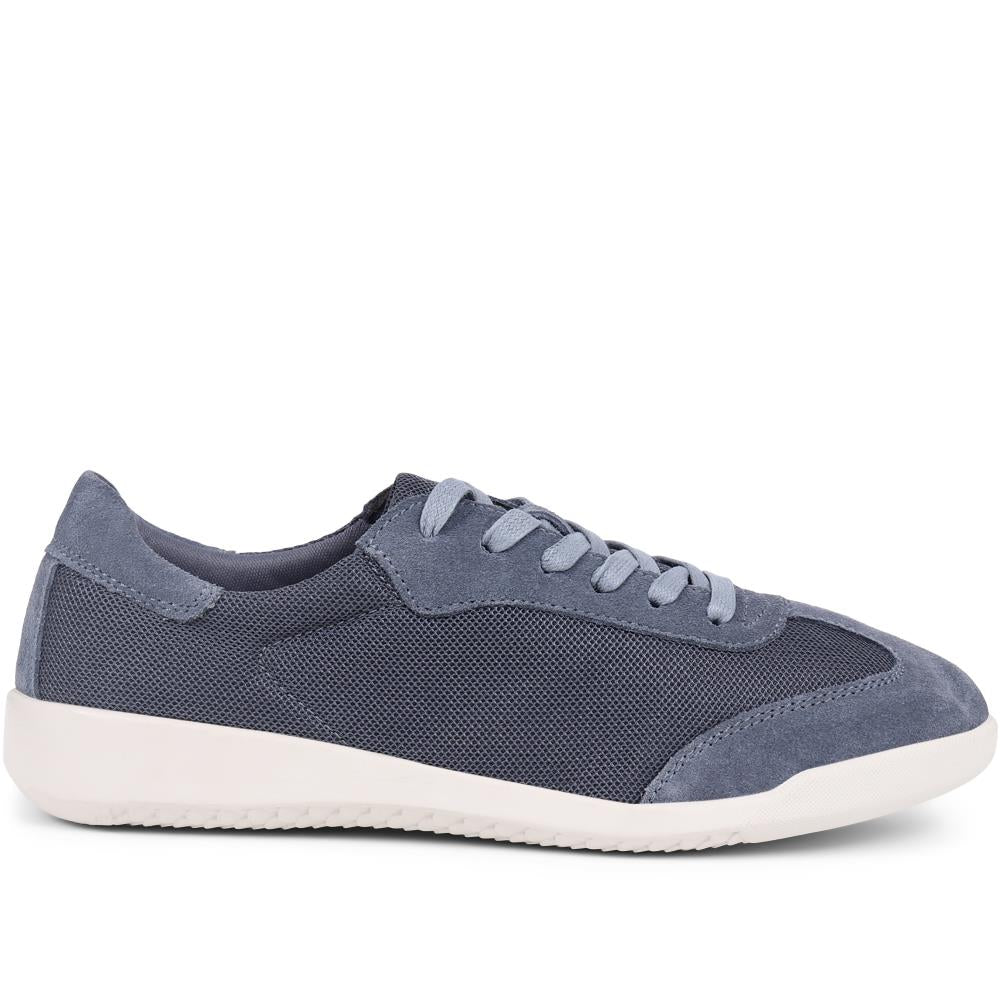 Memory Foam Leather Trainers  - BRK39009 / 325 009 image 1