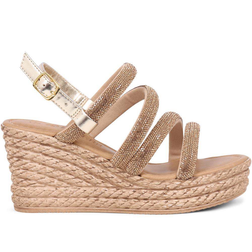 Embellished Platform Espadrilles  - CLUBS39007 / 325 320 image 1