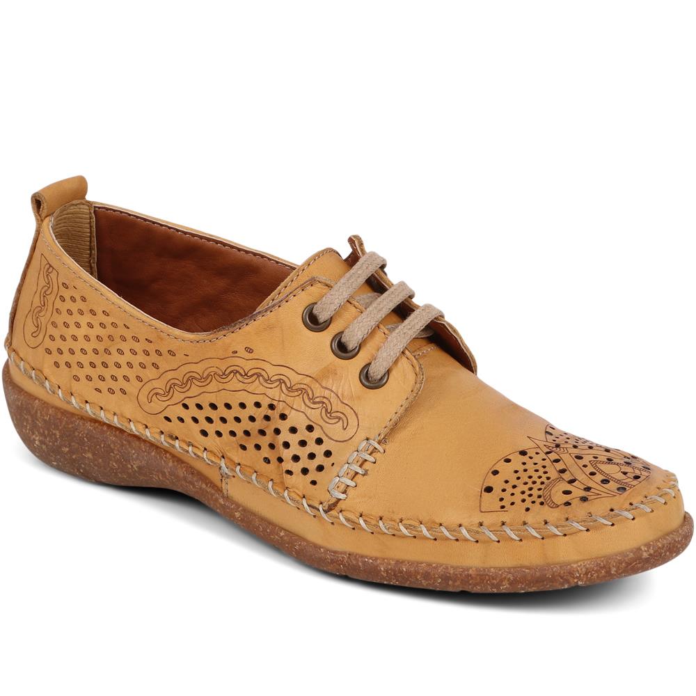 Leather Lace-Up Shoes - HAK39035 / 325 543 image 3