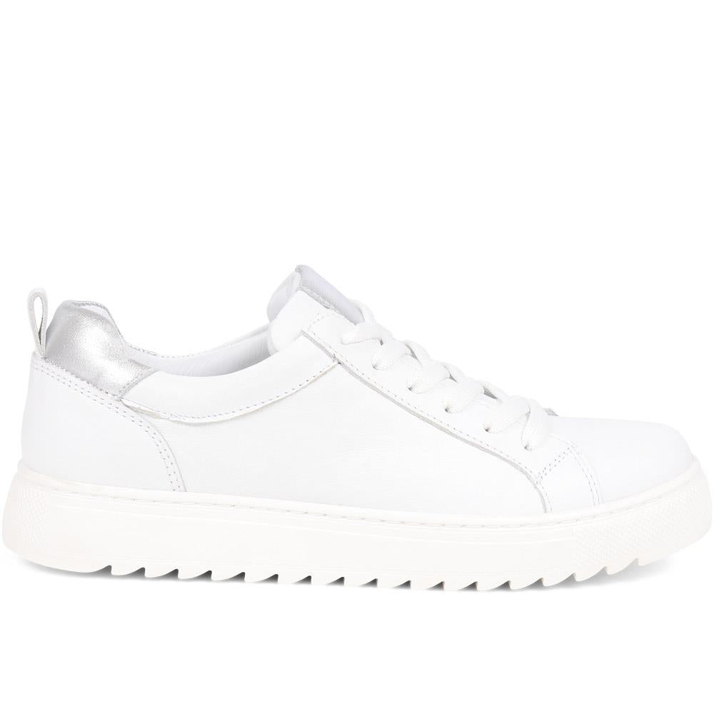 Calf Leather Lace Up Trainers  - BELULUTA39001 / 325 447 image 1