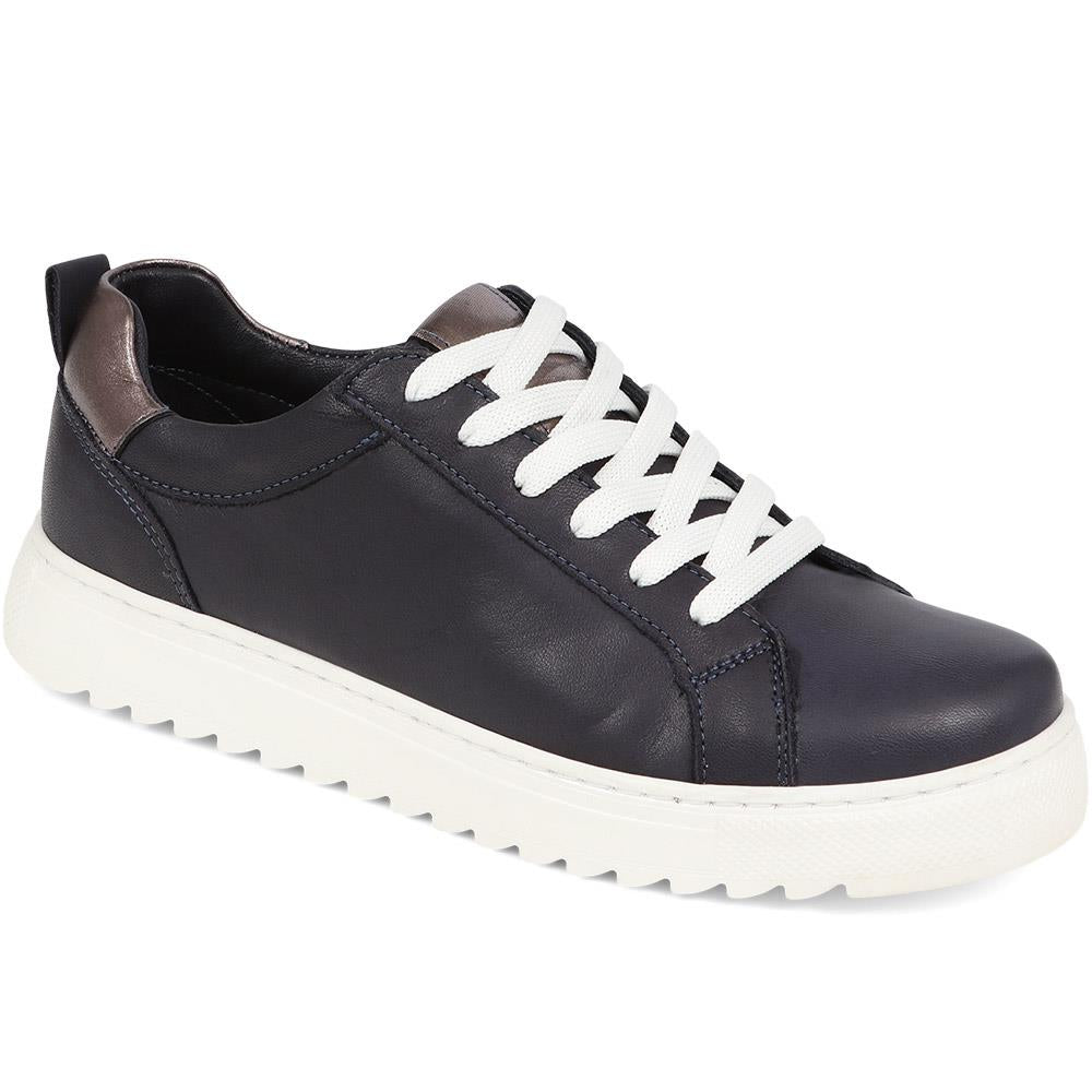 Calf Leather Lace Up Trainers  - BELULUTA39001 / 325 447 image 0