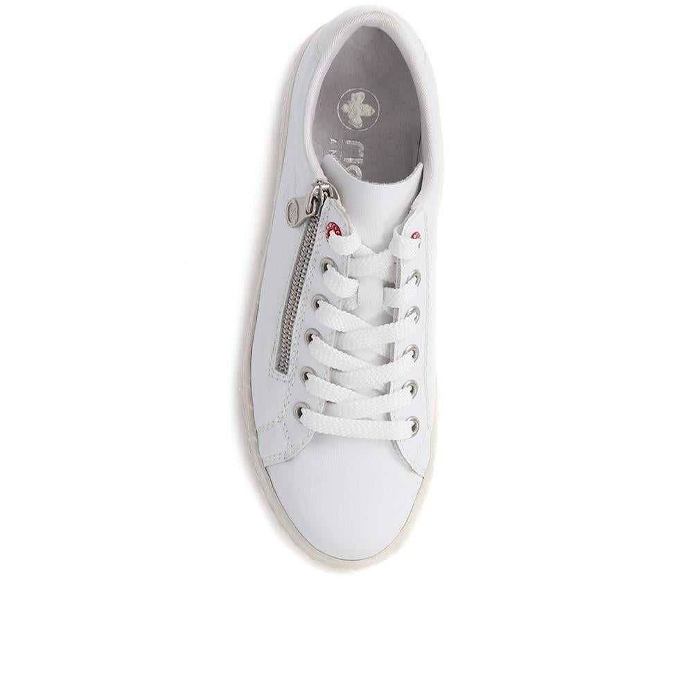 Leather Lace-Up Trainers - RKR39507 / 324 850 image 4
