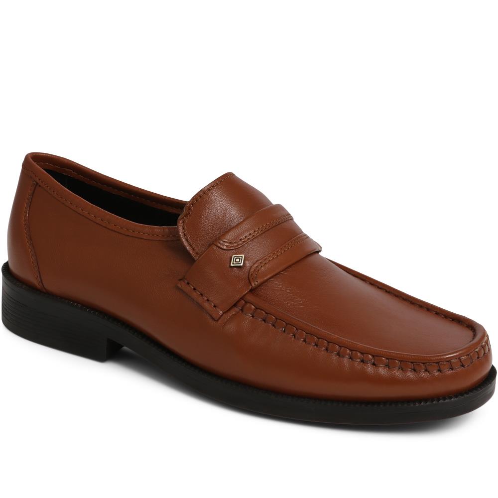 Wide Fit Leather Loafers - NAP35027 / 322 486 image 3