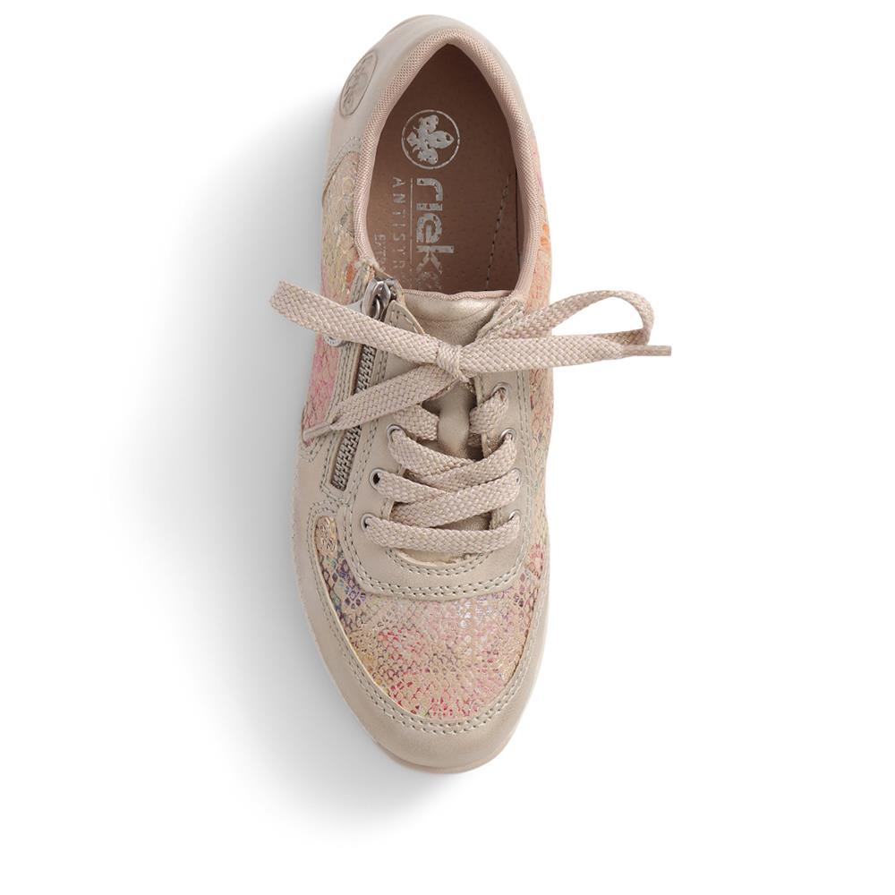 Leather Lace-Up Trainers - RKR39508 / 324 851 image 4