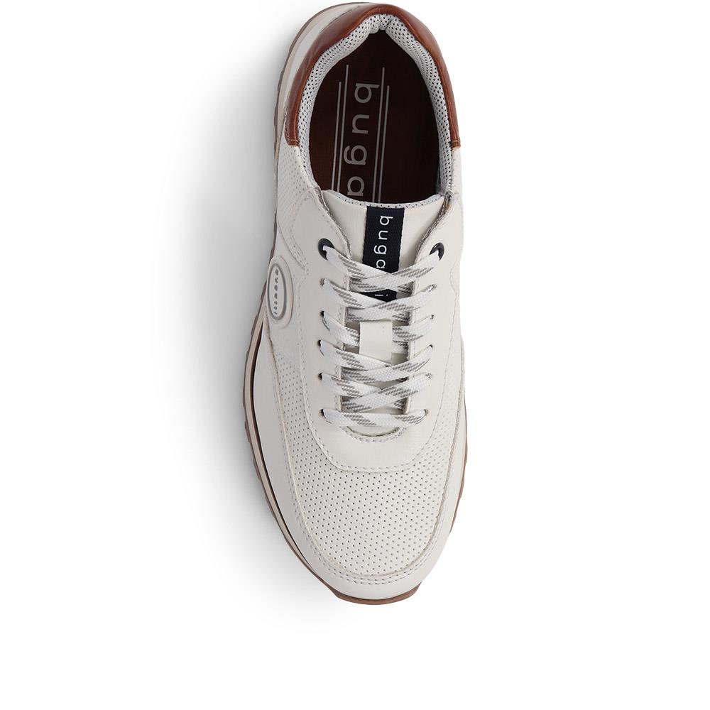 Leather Lace-Up Trainers  - BUG39511 / 325 211 image 3