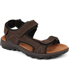 Adjustable Leather Walking Sandals