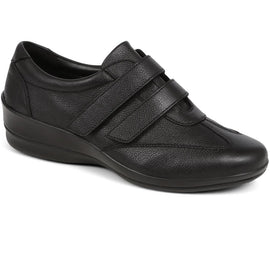 Leather Touch-Fasten Shoes