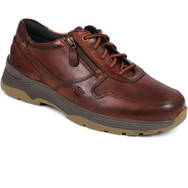 Dual-Fastening Leather Shoes 