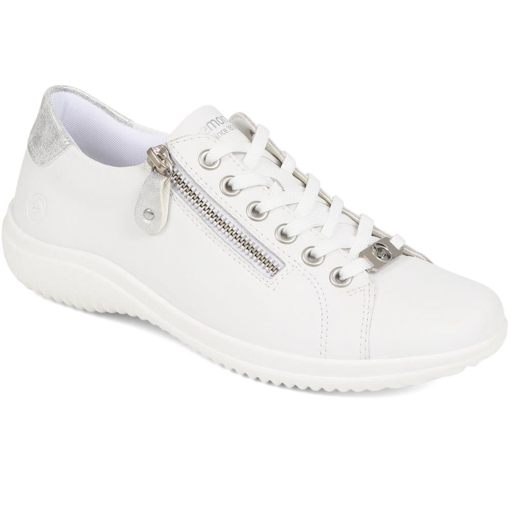 Leather Lace-Up Trainers - DRS39505 / 325 415 image 0