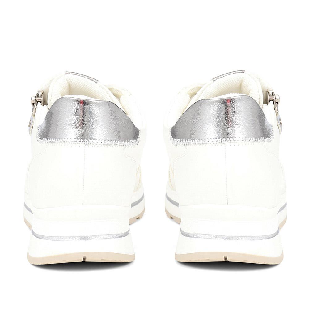 Metallic Accent Trainers - WOIL37017 / 324 495 image 2