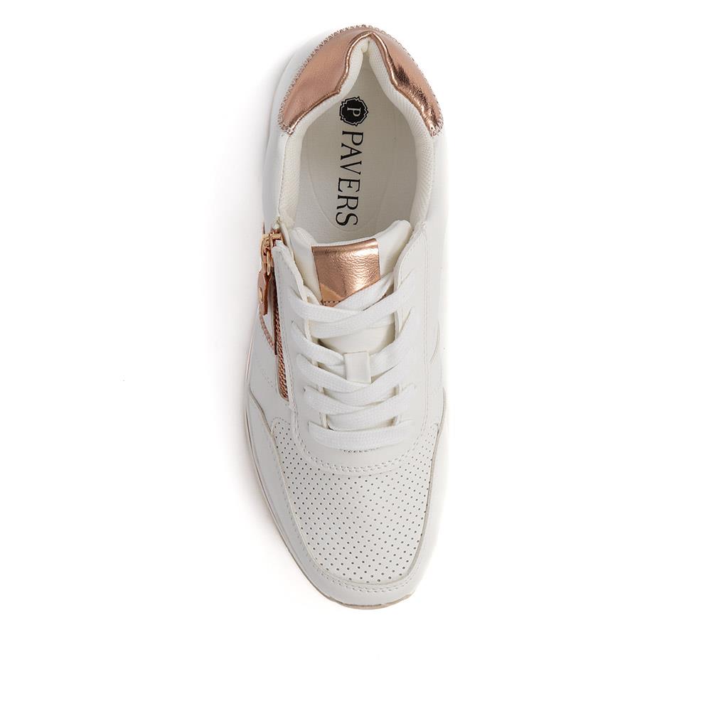 Metallic Accent Trainers - WOIL37017 / 324 495 image 3