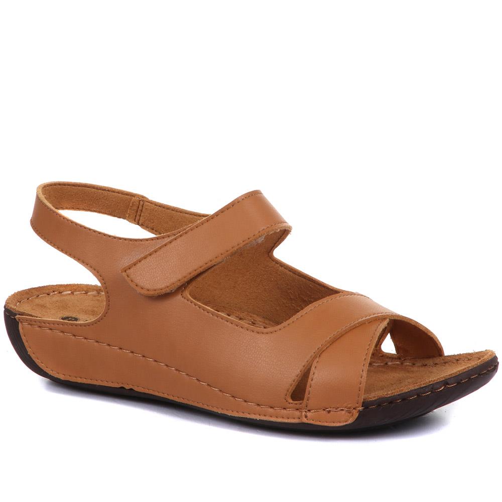 Wide Fit Touch-Fasten Sandals - MUY1509 / 124 091 image 0