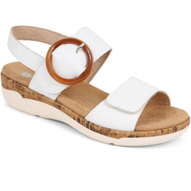 Dual Fitting Two-Tone Sandals