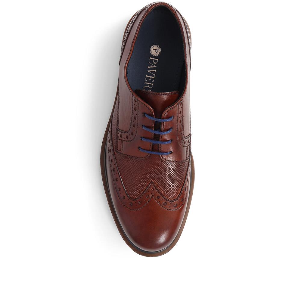 Brogue Detailed Leather Lace-Up Shoes - ITAR39007 / 325 124 image 4