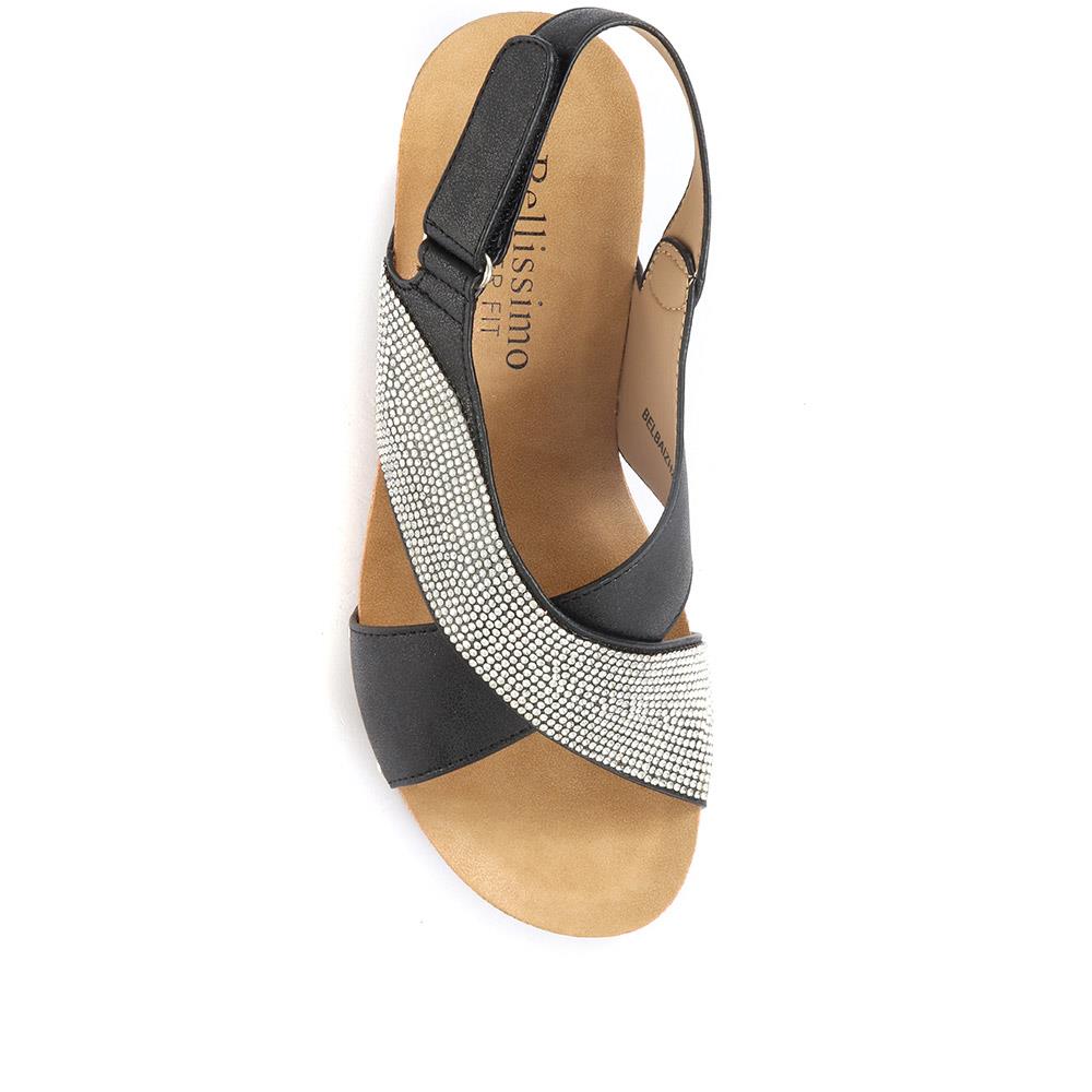 Wide Fit Wedge Sandals - BELBAIZH29028 / 315 399 image 4