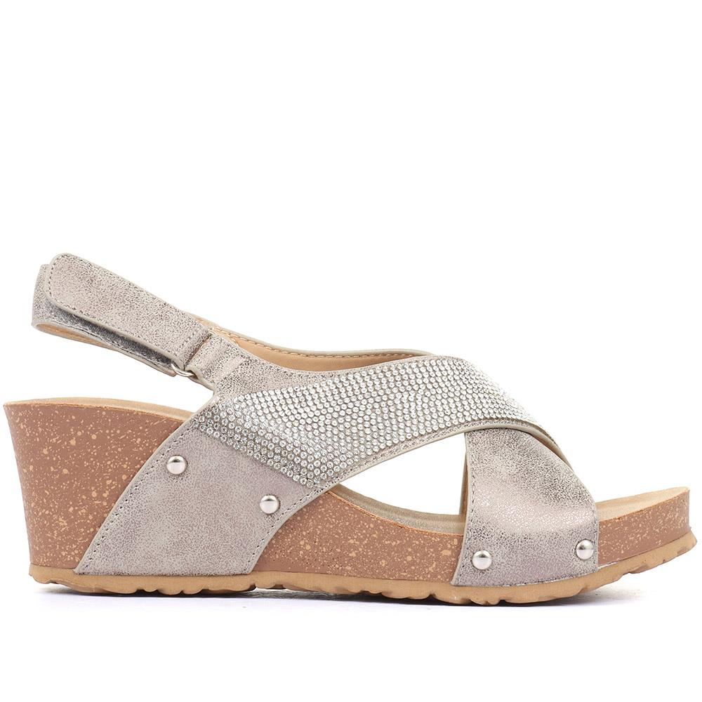 Wide Fit Wedge Sandals - BELBAIZH29028 / 315 399 image 2