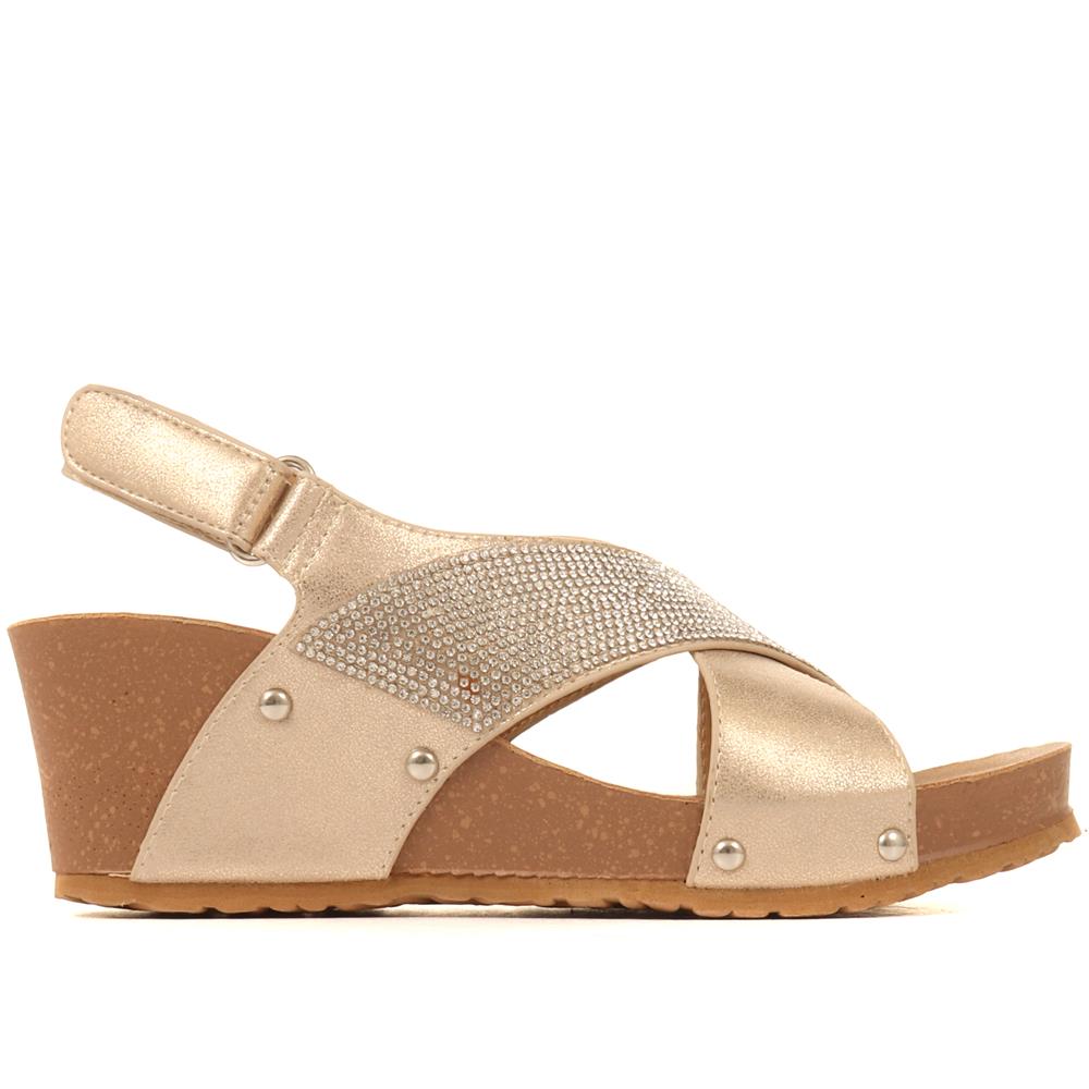 Wide Fit Wedge Sandals - BELBAIZH29028 / 315 399 image 2
