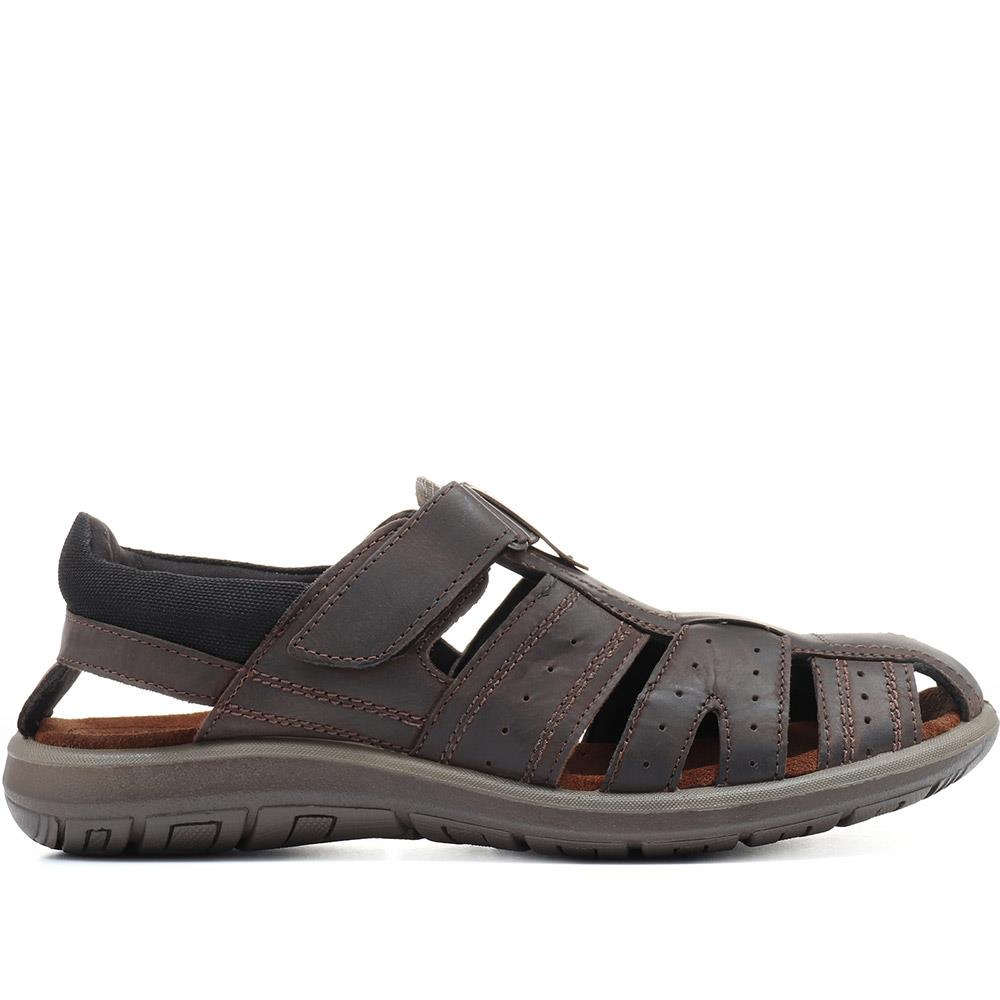 Leather Touch Fastening Sandal - DDIN31013 / 317 730 image 1