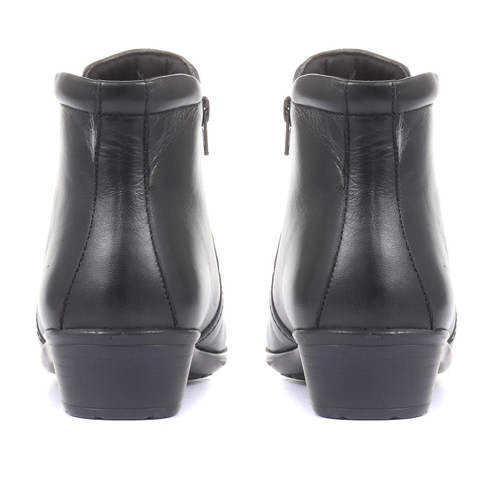 Wide Fit Leather Ankle Boots - HSKEMP1811 / 146 311 image 2