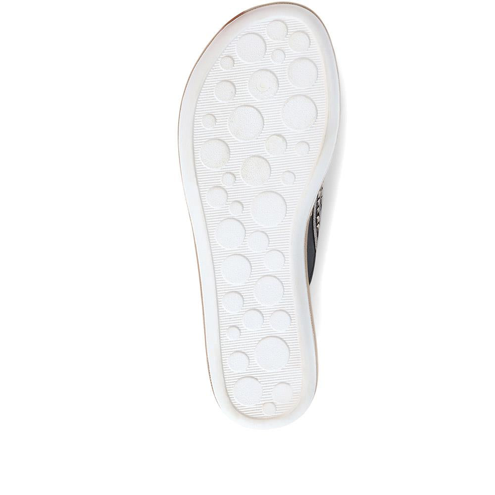 Embellished Platform Toe Post Sandals - INB35003 / 321 609 image 4