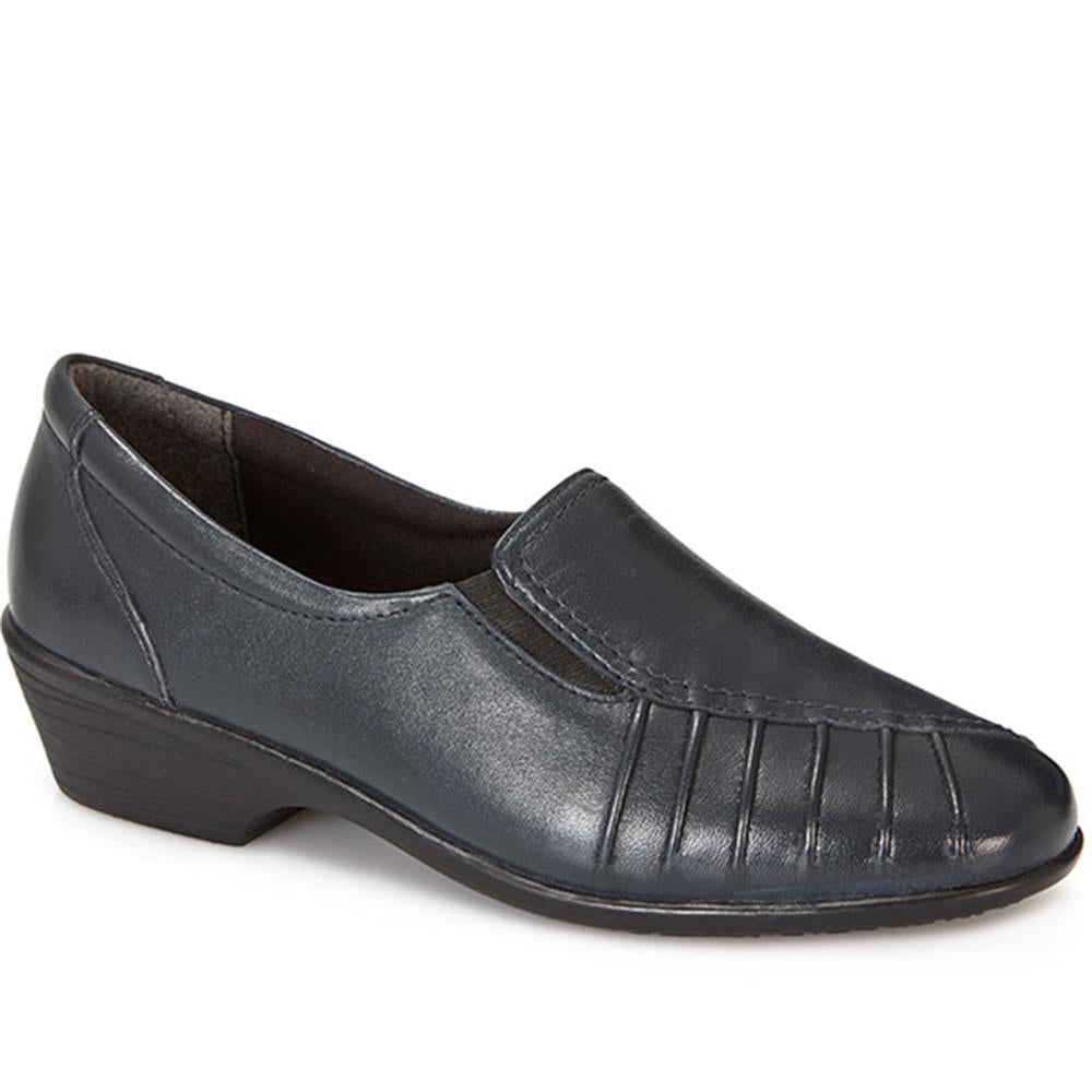 Wide Fit Leather Slip On Shoes - KEMP1800 / 145 950 image 1