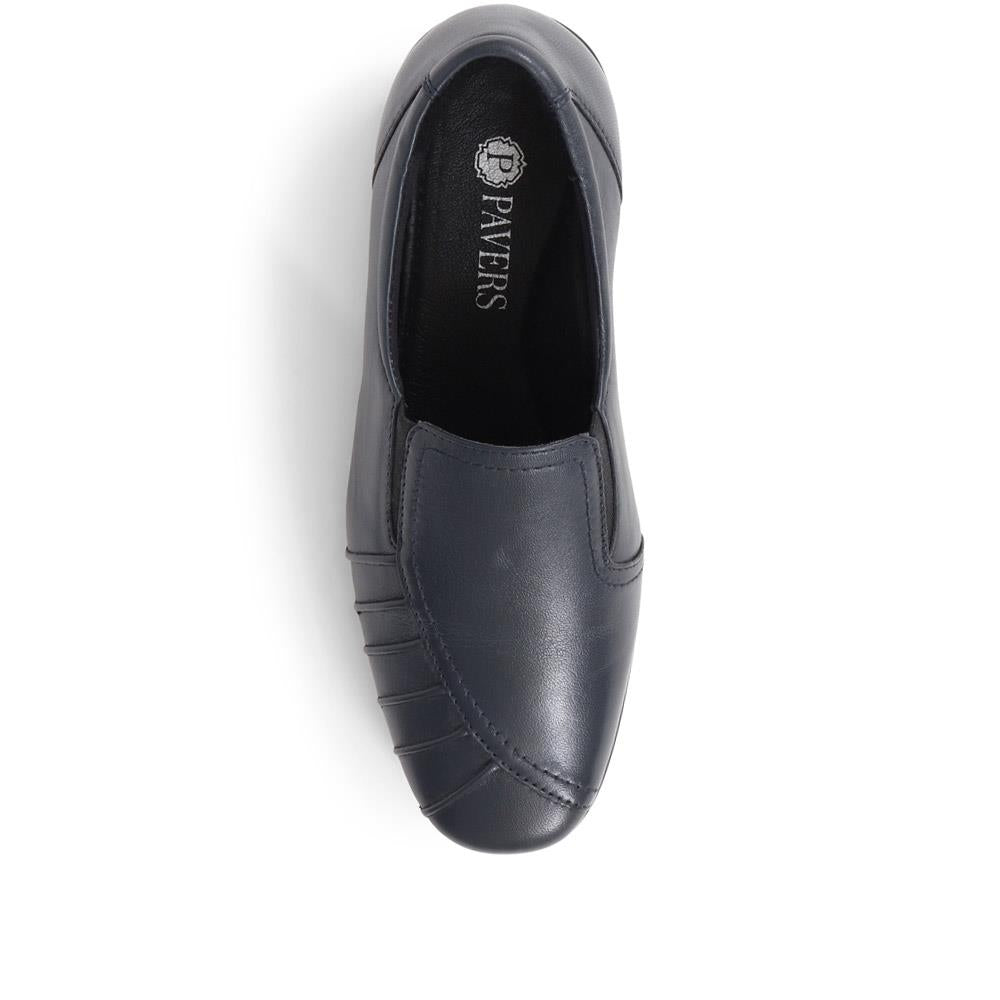 Wide Fit Leather Slip On Shoes - KEMP1800 / 145 950 image 4