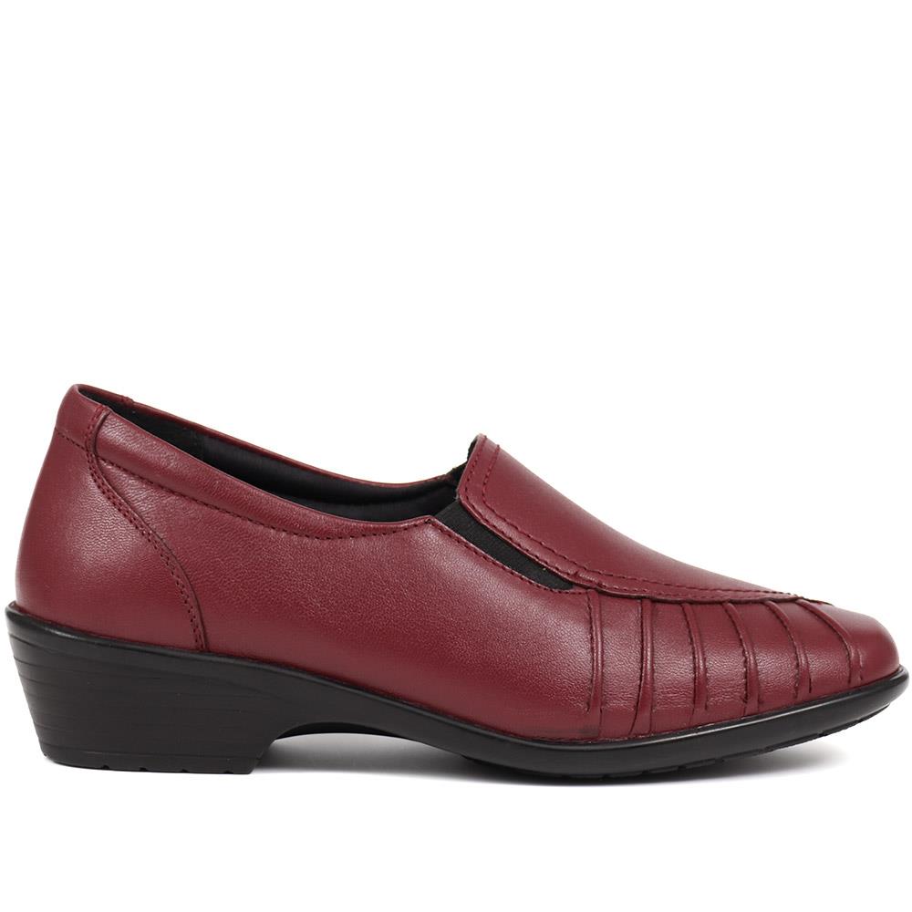 Wide Fit Leather Slip On Shoes - KEMP1800 / 145 950 image 2