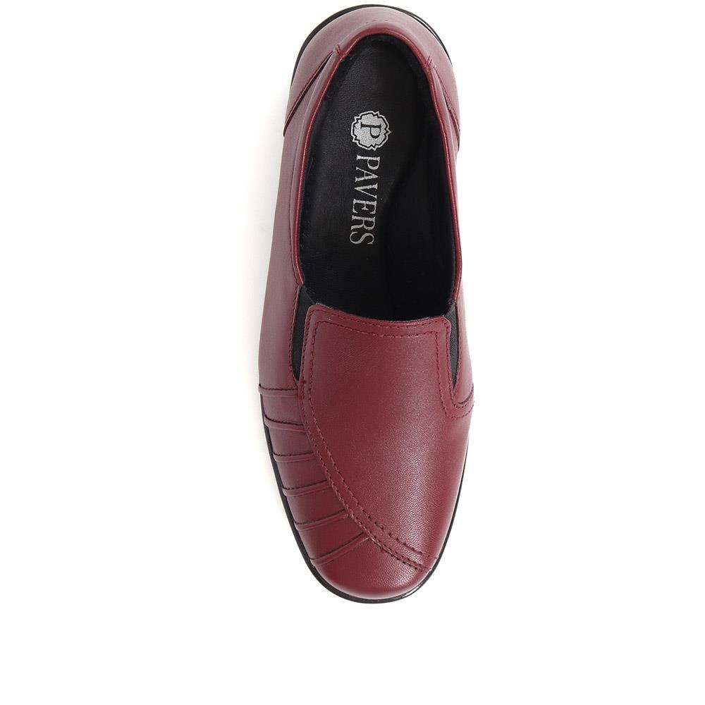 Wide Fit Leather Slip On Shoes - KEMP1800 / 145 950 image 5