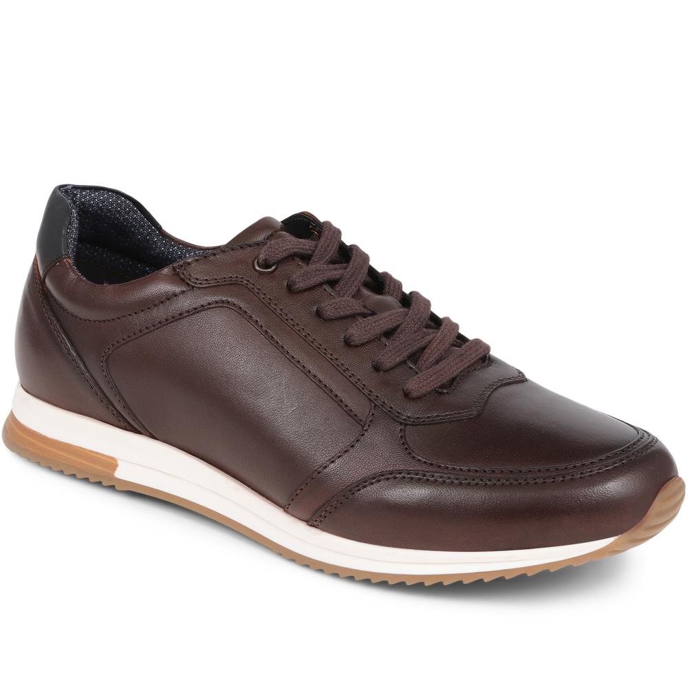 Leather Lace-up Trainers  - RNB39013 / 324 918 image 1