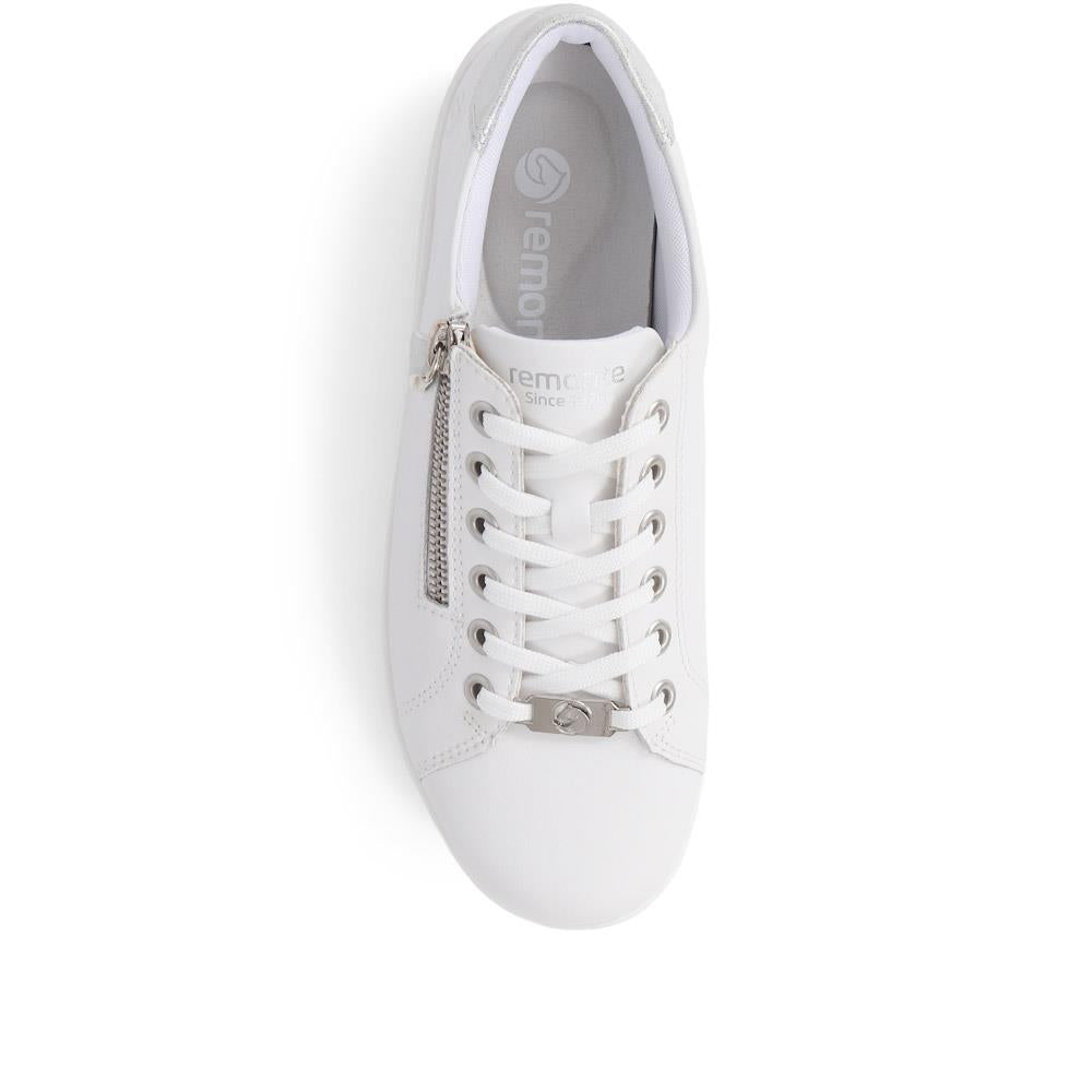 Leather Lace-Up Trainers - DRS39505 / 325 415 image 4