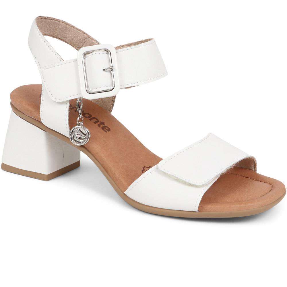 Leather Heeled Sandals - DRS39510 / 325 410 image 3