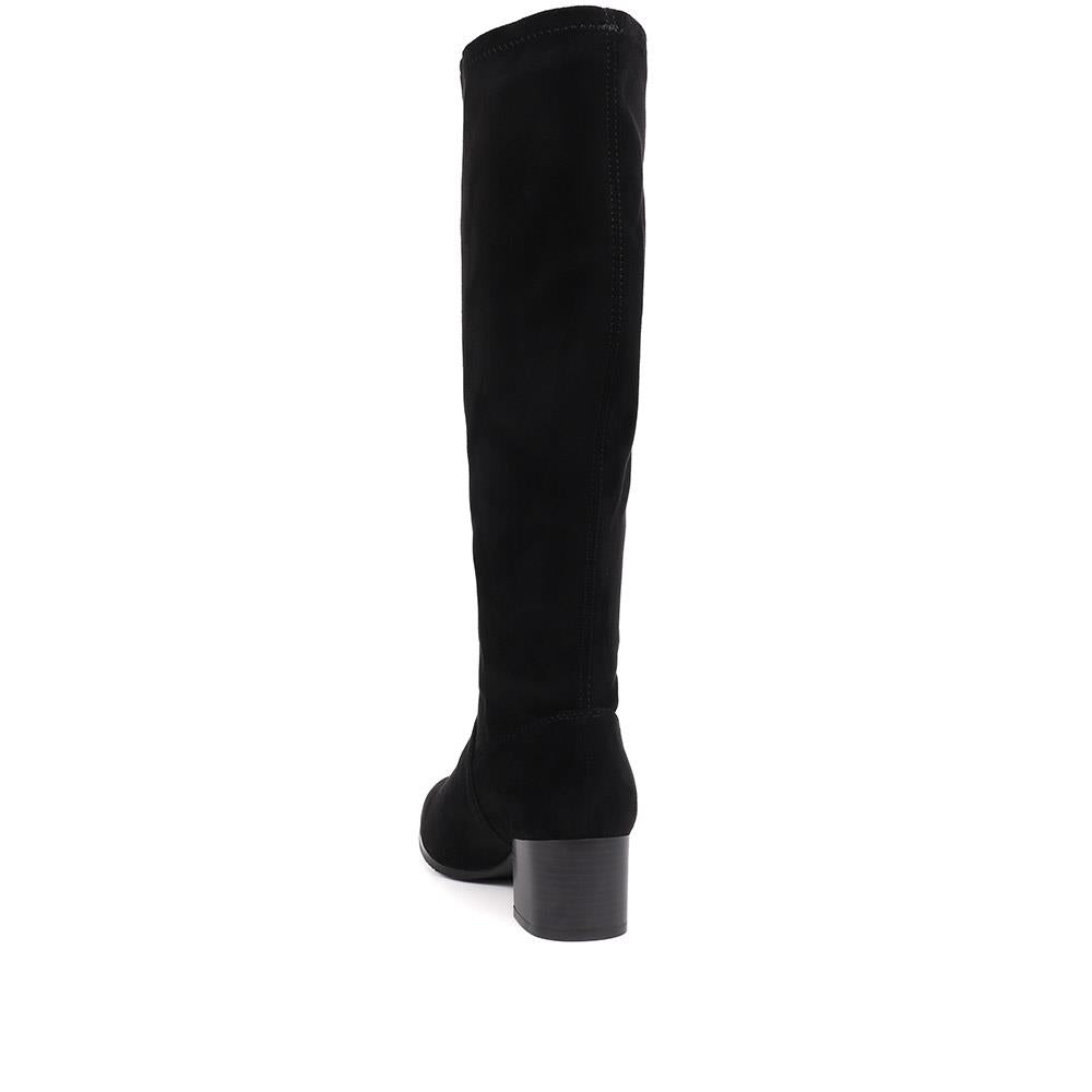 Knee Length Heeled Boots - WBINS38074 / 324 480 image 2