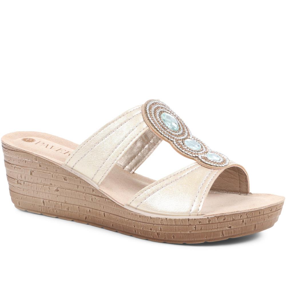 Embellished Wedge Sandals - INB37061 / 323 589 image 1