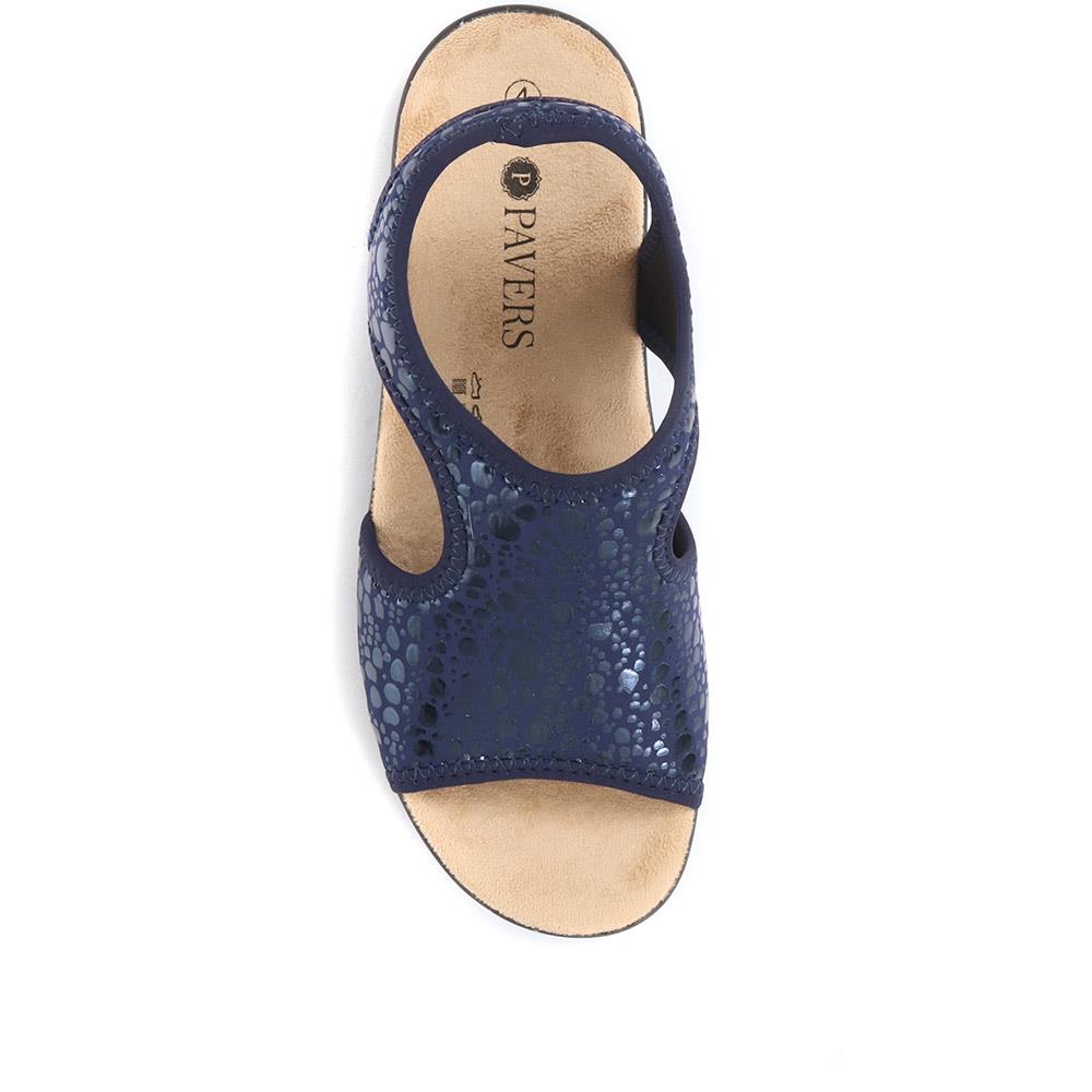Wide Fit Pull-On Sandals - POLY33005 / 319 733 image 4