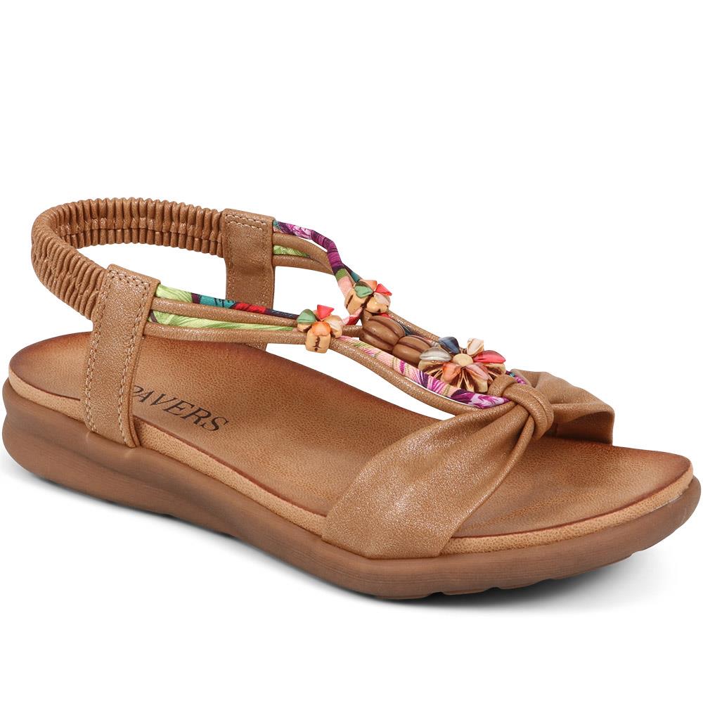 Embellished Flat Sandals - BAIZH37051 / 323 374 image 1