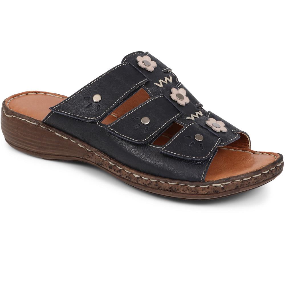 Leather Mule Sandals  - LUCK39015 / 325 723 image 1