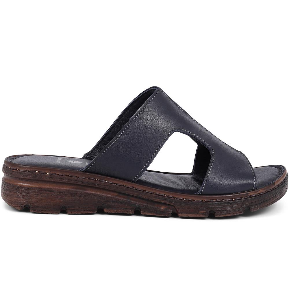 Leather Slip On Sandals - LUCK39009 / 325 535 image 2