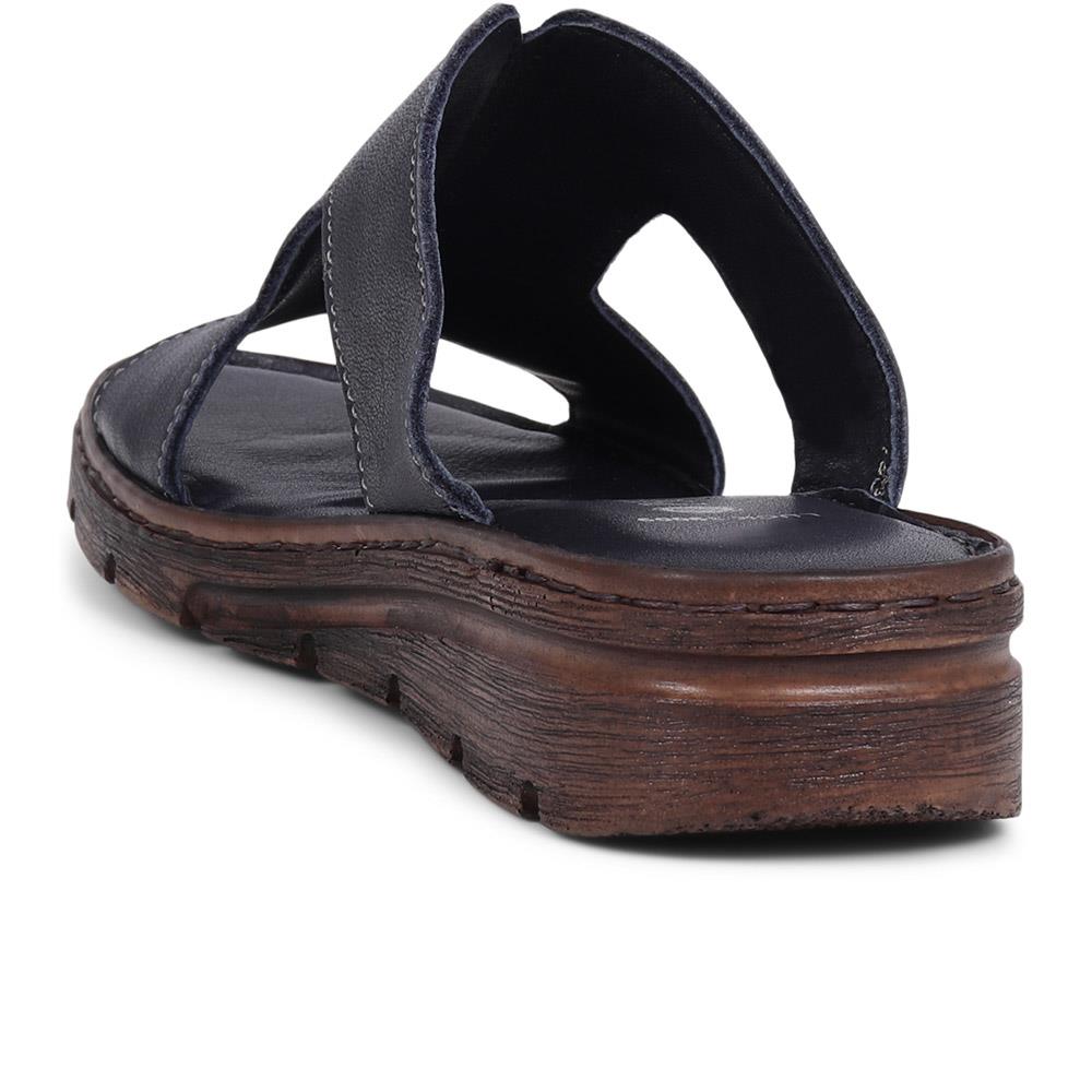 Leather Slip On Sandals - LUCK39009 / 325 535 image 3